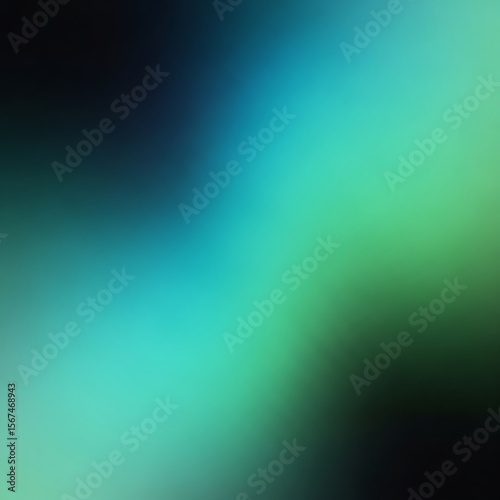 Smooth, colorful background showcasing a beautiful blend of deep teal, green, and black hues