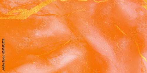 Discover a stunning gold marble pattern with showcasing vibrant orange and white striations, Abstract yellow and orange marble texture soft natured design.