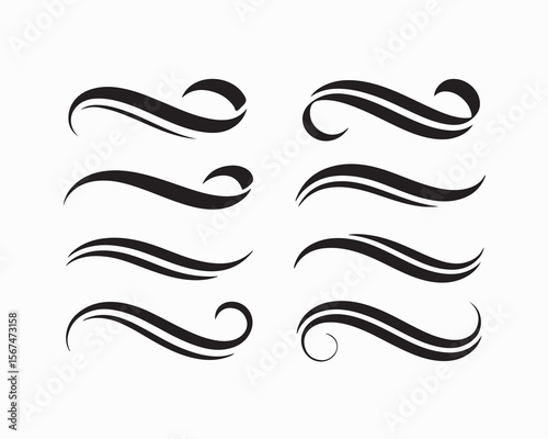 Infinity symbols collection, black infinity vector illustrations on white background. Perfect for logo design, branding, and mathematical representation. Various styles, from classic to artistic