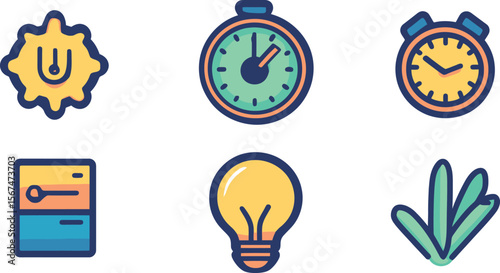 vector set of clock