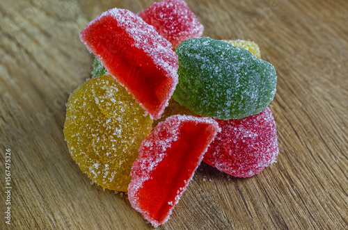 Colorful Fruit Jelly Candies