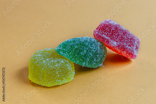 Colourful sweets, jellies and marmalade.