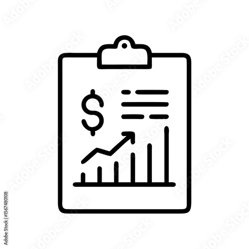 Profit and Finance Editable Stroke Icons Set – Minimal Vector Line Symbols for Revenue, Investment, and Financial Growth