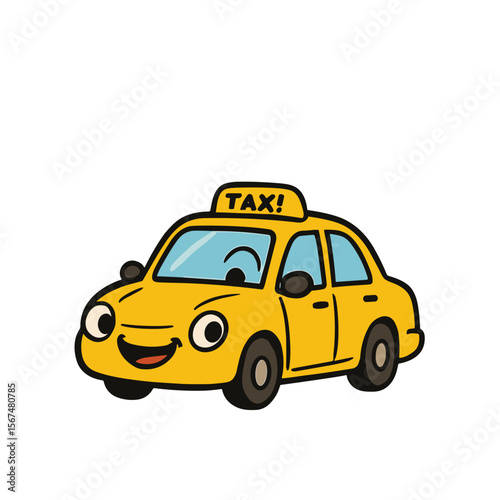 Yellow Taxi vector