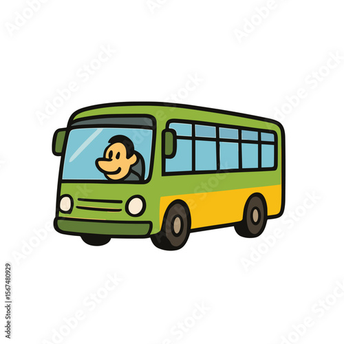 Bus Transportation Vector