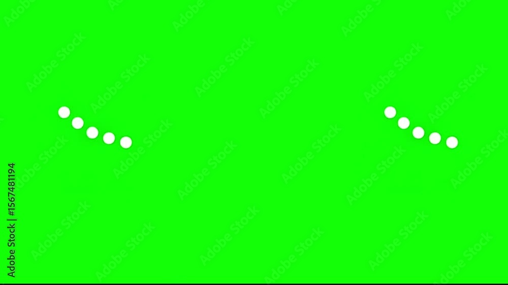 Typing dots loading animation in 4K on green screen background, download progress, load game data, buffering process, application interface, Loading animation effect, 100 % loading bar, progress bar