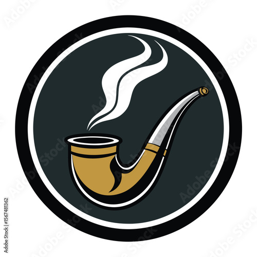Bearded man smoking a marijuana joint ink black and white drawing Engraving Style Vector illustration