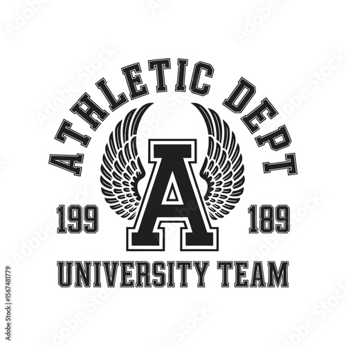 New York, Brooklyn typography, badge for t-shirt print. Varsity style t-shirt graphics. Vector