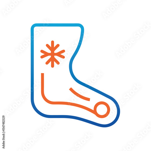 Cold Feet Icon for Circulation and Temperature Issues