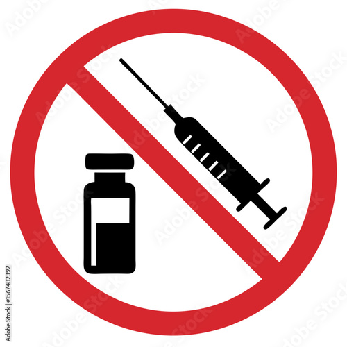 medicines and syringes are prohibited