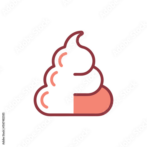 Diarrhea Icon Representing Digestive System Upset