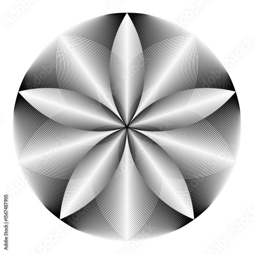Основные RGB op art creative pattern, ornament, vector design element
