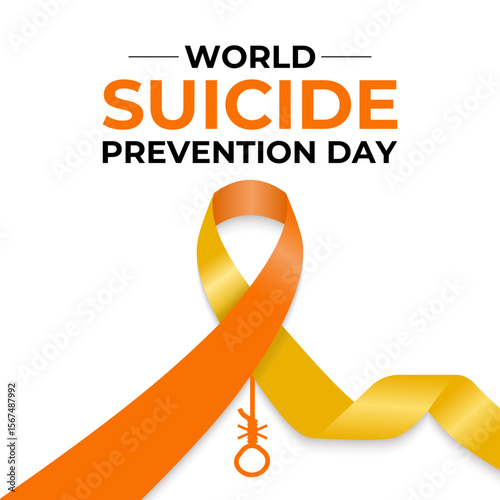 World Suicide Prevention Day is observed on September 10. This month raise global awareness about suicide prevention and mental health. Banner poster, social media, and background design. Vector.