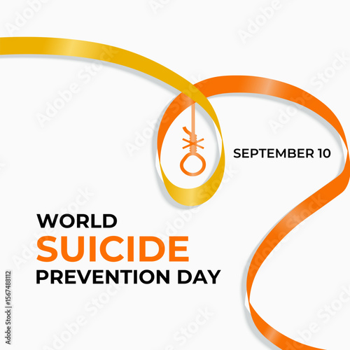 World Suicide Prevention Day is observed on September 10. This month raise global awareness about suicide prevention and mental health. Banner poster, social media, and background design. Vector.