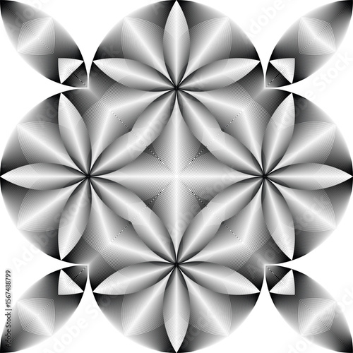 Основные RGB op art seamless geometric pattern, modern halftone lines background, vector decorative texture