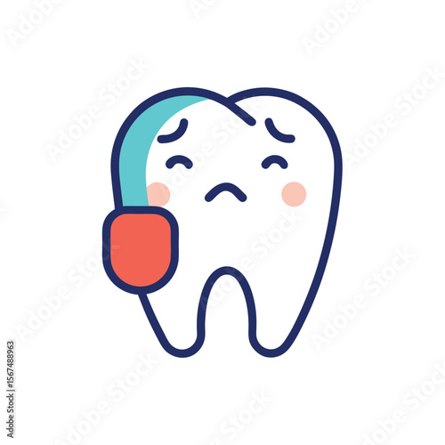 Sensitive Teeth Icon Cold Reaction Dental Issue