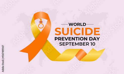 World Suicide Prevention Day is observed on September 10. This month raise global awareness about suicide prevention and mental health. Banner poster, social media, and background design. Vector.