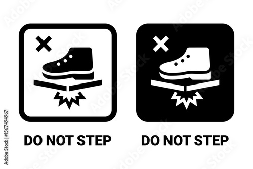 Cardboard packaging icon set vector. Hazard signs. Set recycle sign or package sign products. Packaging label, logo, badge, sticker, symbol, stamp, black, line, flat vector, isolated illustration.