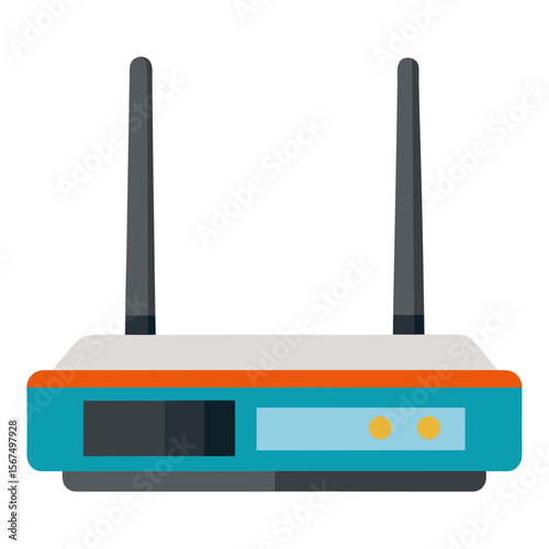 Modem  Electronic Device Icon Minimalist Vector AI Graphic for Digital and Web Design