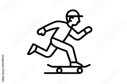Skateboarder performs tricks in an urban setting during the afternoon