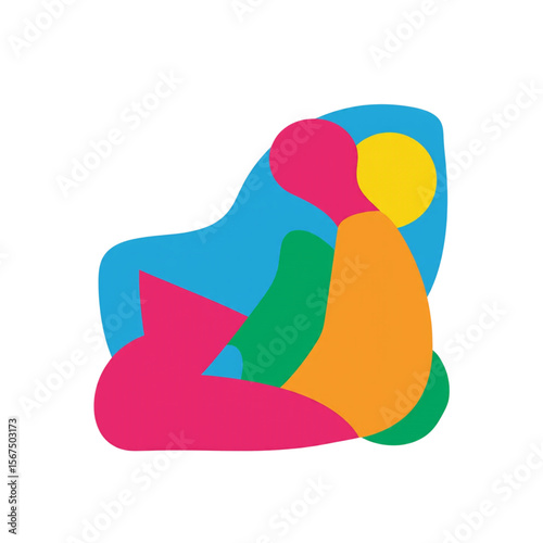 vector illustration of a pair of rubber boots