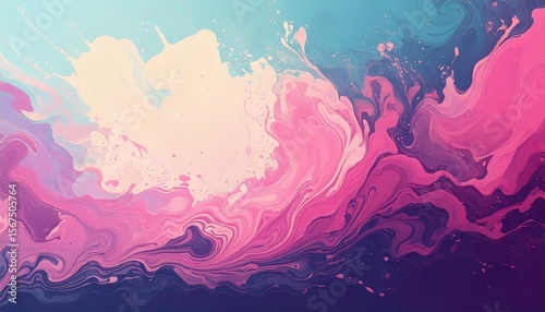 abstract colorful with waves and fluid pattern background simple and clear