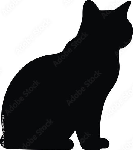  The design captures the grace and elegance of feline form, making it perfect for themes related to pets, companionship, and home.