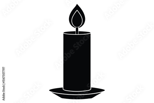 candle light vector icon
