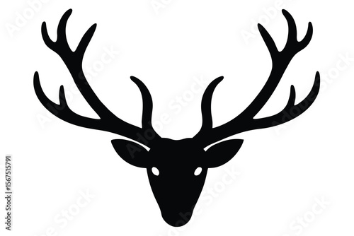 reindeer antlers vector icon