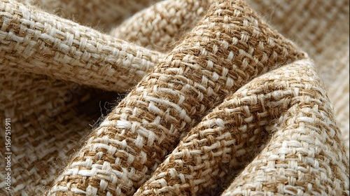 Moss beige and flax blend in woven jute pattern