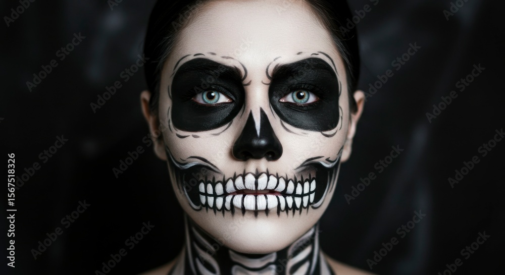 Skull makeup portrait Skull makeup portrait
