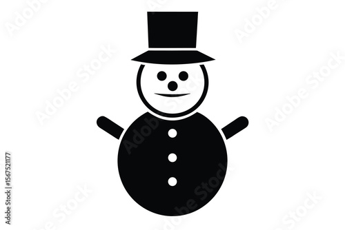 snowman vector icon