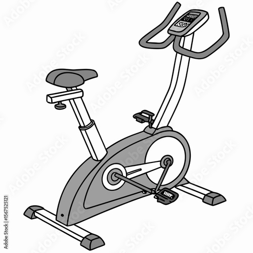 Stationary exercise bicycle with digital display exercise bike stationary bike