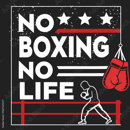 otivational Boxing Quote Vector Design