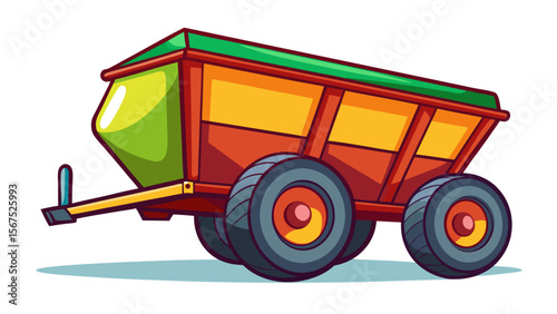  Colorful Farm Cart – Rural Transport Vector
