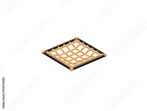 safety net icon 3d illustration render