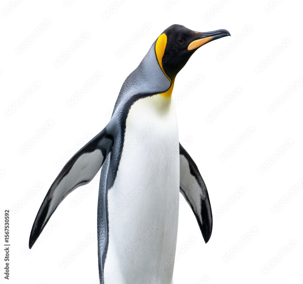 Fototapeta premium penguin isolated on a transparent background.