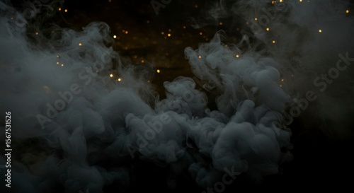 Abstract smoke and light interplay