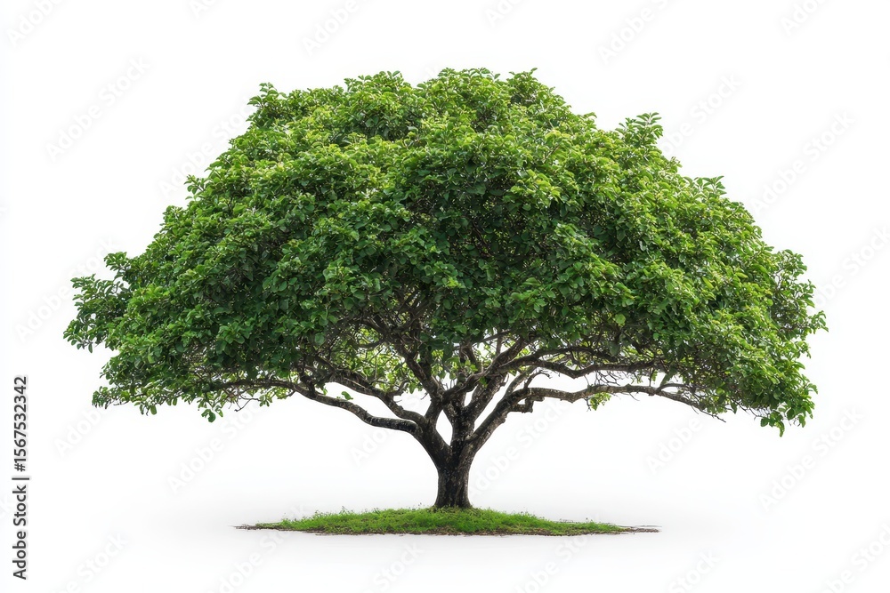 Front view of fig tree isoleted on white background Front view of fig tree isoleted on white background