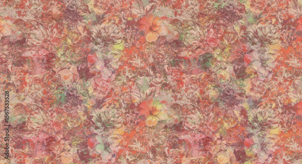 Abstract floral pattern design Abstract floral pattern design