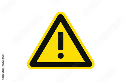 yellow warning sign with exclamation mark