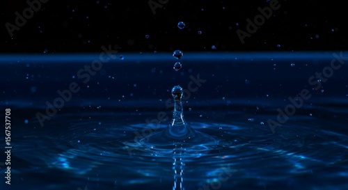 Water droplet impact