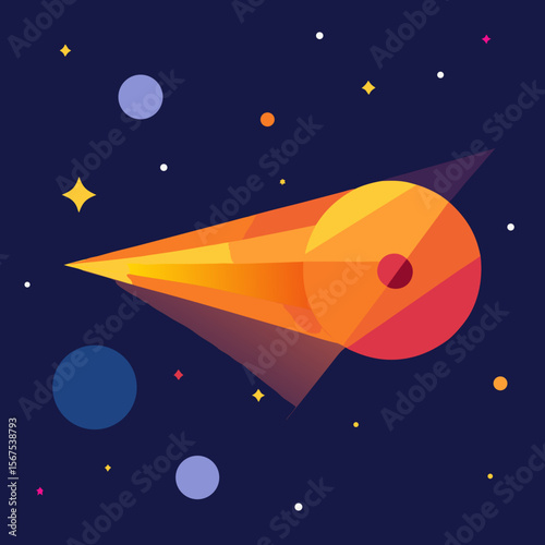 rocket in space