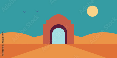 A Desert Where Mirages Are Real And Tangible Gateways To Other And Strange Worlds