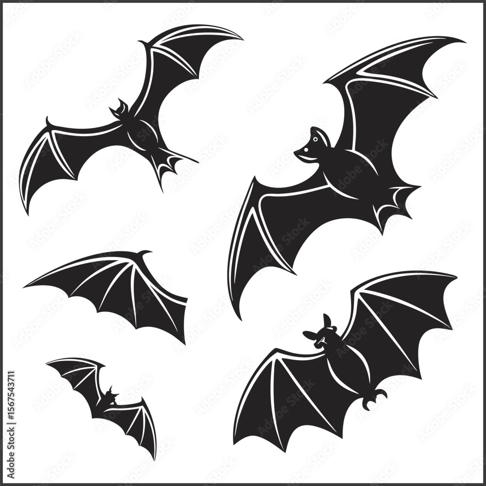 Fototapeta premium Halloween border isolated