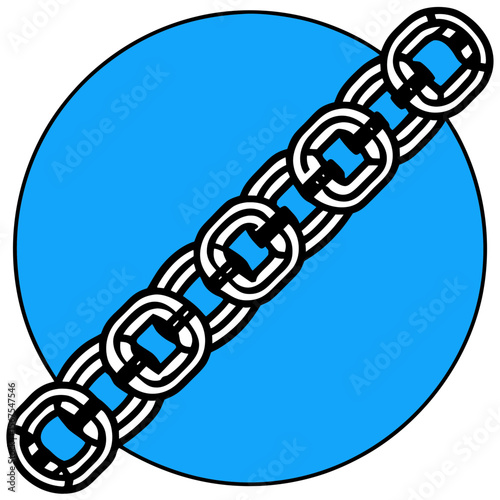 metal chains and links, embodying connection and security Abstract background featuring strong, isolated 