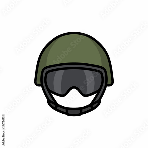 military helmet vector illustration