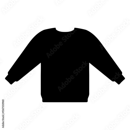 Moda de invierno. Icono con silueta de suéter de manga larga