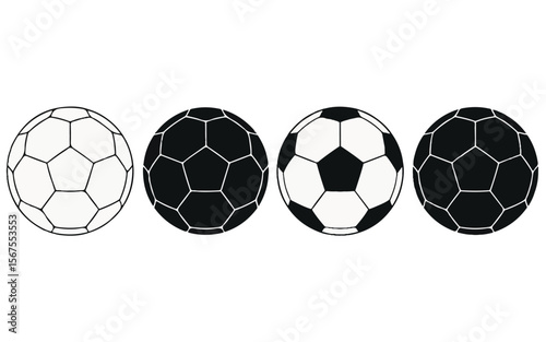 Black white soccer balls pattern sports