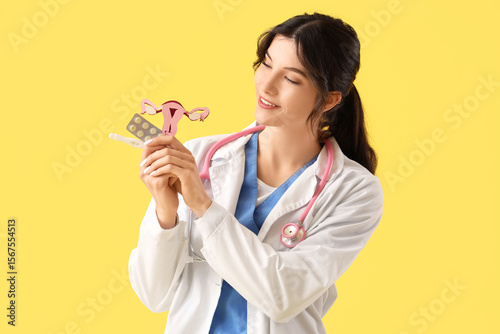 Female doctor with paper ut...